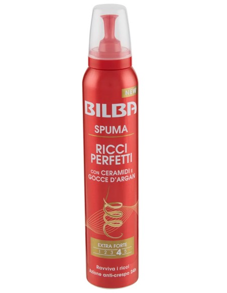 Bilba Spuma Per Capelli 200ml - Ricci Perfetti Con Ceramidi E Gocce D'argan